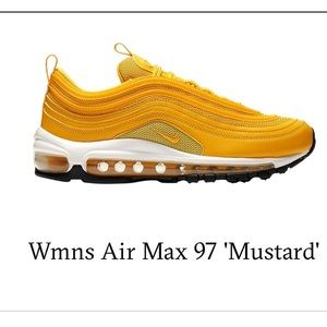 Womens 97 air max in mustard